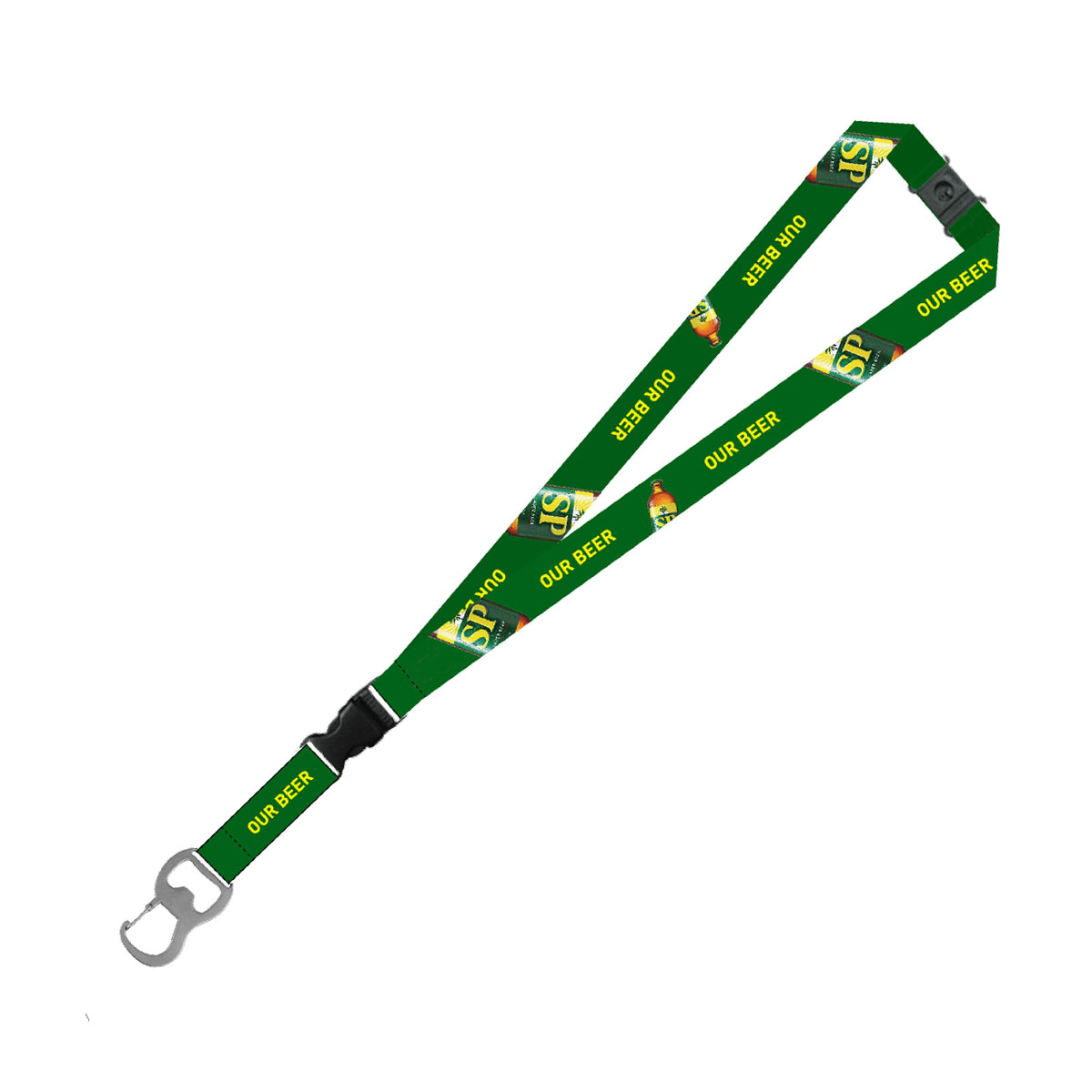 Polyester Lanyard with Bottle Opener